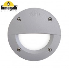 Φωτιστικό Χωνευτό Στρογγυλό με Λάμπα LED 3W 230V 350lm Ρητίνης Γκρί IP66 Fumagalli Leti 100